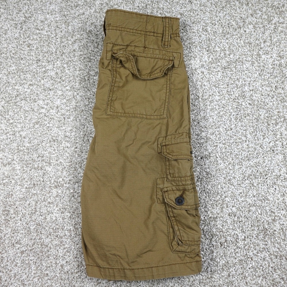 Plugg Boys Brown Cargo Shorts Size 12 Utility Multi-Pocket Skater Gorpcore